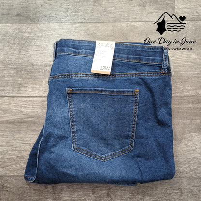 Wonderly Plus Size Mid Rise Skinny Jeans Size 22W