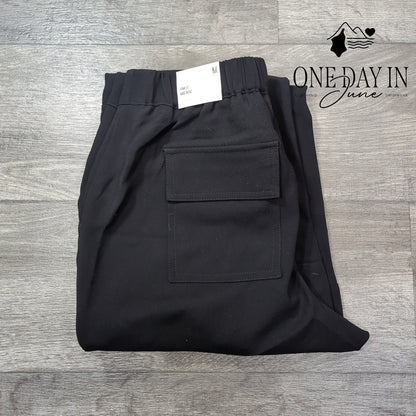 Express Mid Rise Ankle Cargo Pants Size M