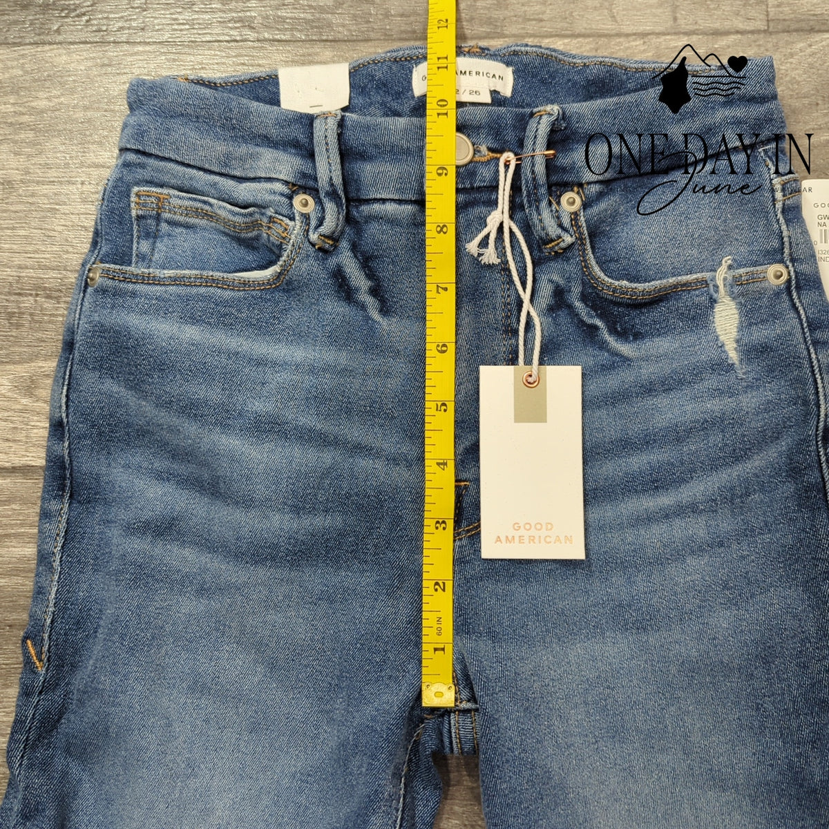 Good American Good Waist Crop High Rise Skinny Jeans Indigo326 NWT Size 2