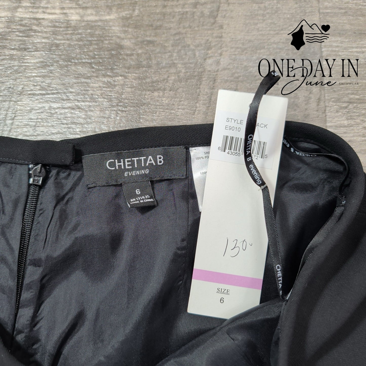 Chetta B Evening Wide Leg Dress Pants Black Formal Trousers NWT Size 6