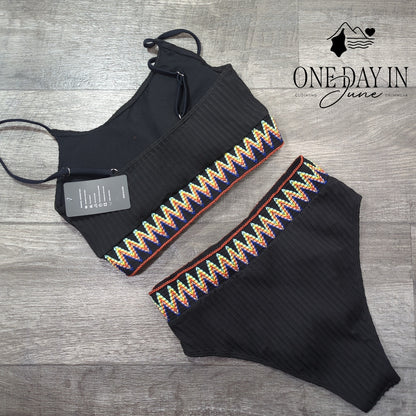 Zuobango Crop Bikini Swimsuit Size M