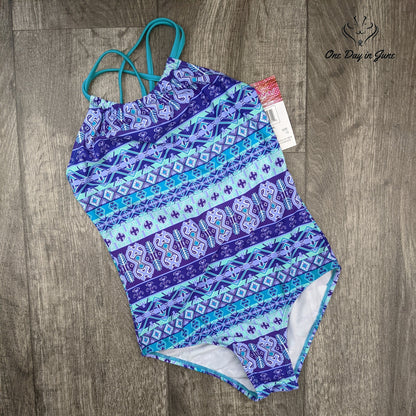 Kanu Surf Jasmine Beach One Piece Swimsuit Size 12