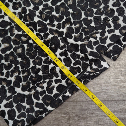 J.Crew Leopard Print Jacquard Pencil Skirt Black Ivory Size 4