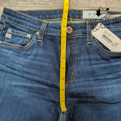 AG Adriano Goldschmied Straight Leg Jeans Dark Wash NWT $198 Size 4 (27)