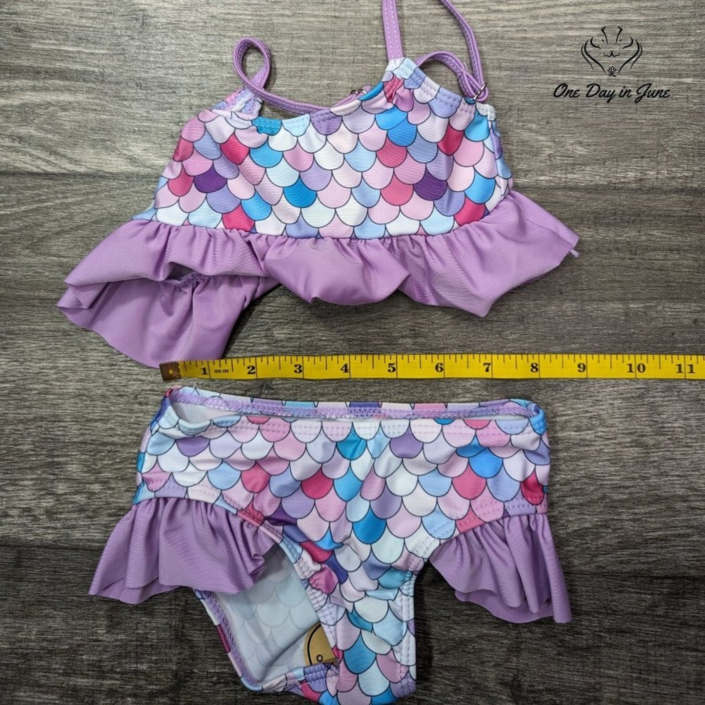 Kawell Fish Scale Bikini Swimsuit Size S