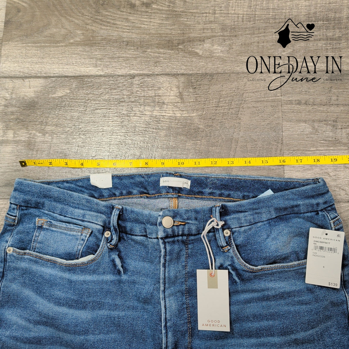 Good American Good Waist Crop High Rise Skinny Jeans Indigo NWT Size 20