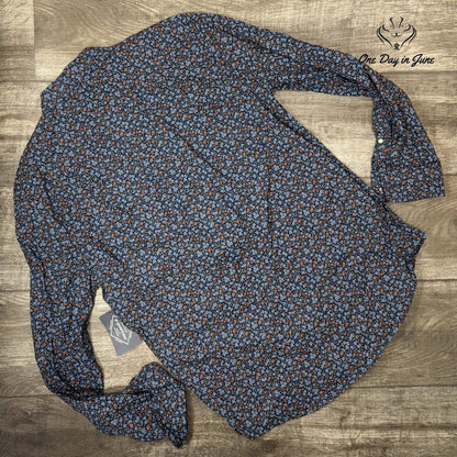St. John's Bay Floral Comfort Stretch Button Down Shirt Size M