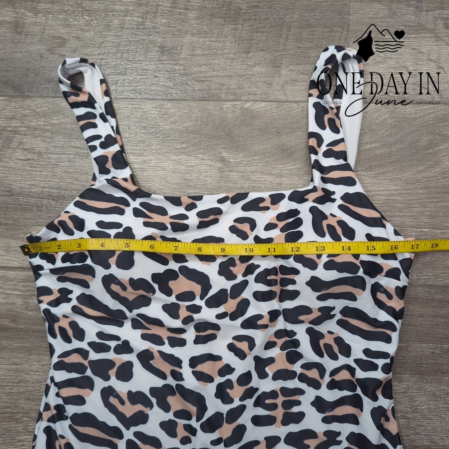 Prettygarden Leopard Cheeky One Piece Swimsuit Size L