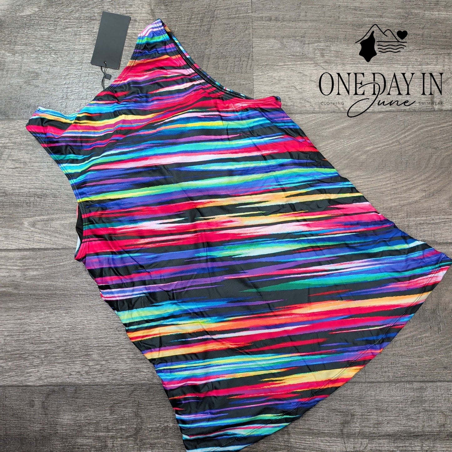 Daci High Neck Tankini Swimsuit Size L