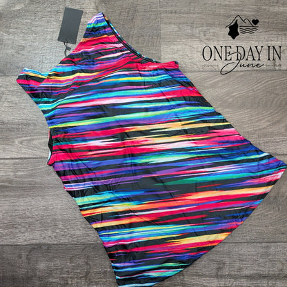 Daci High Neck Tankini Swimsuit Size L