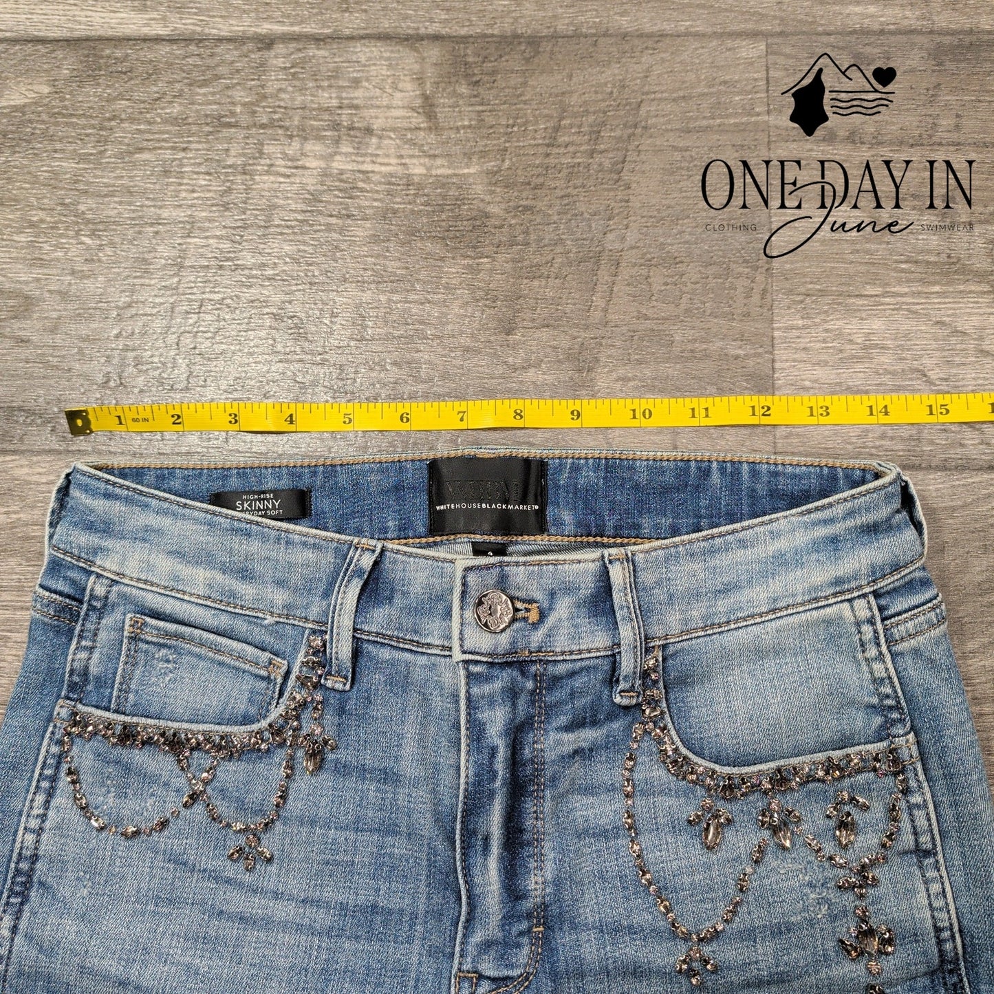 White House Black Market Skinny High Rise Jeans Size 4