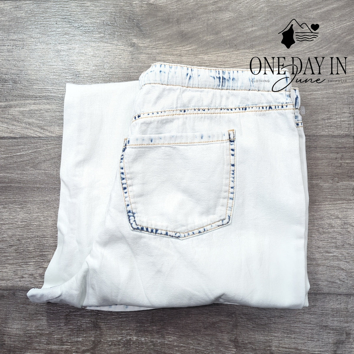 Splendid Wide Leg Crop Jeans White Acid Wash Drawstring NWT $168 Size S