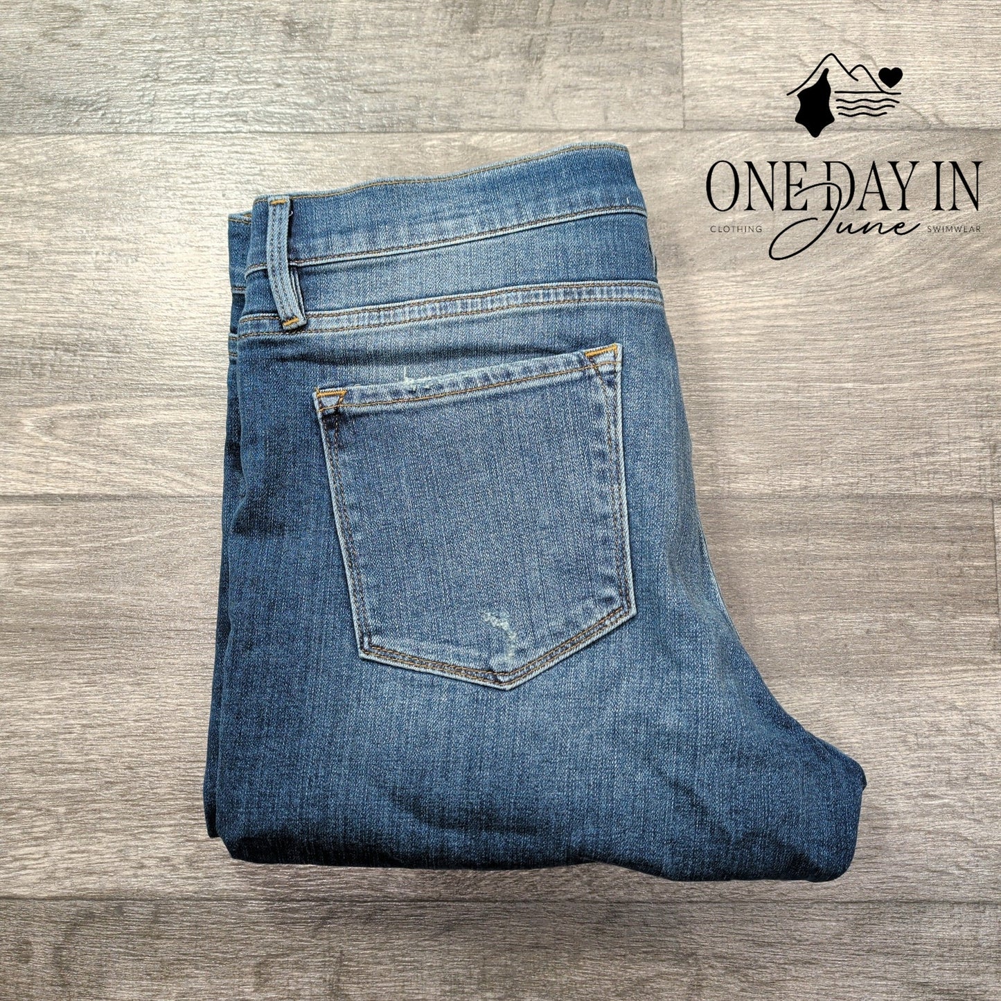 Frame Le Garcon Jeans Azur Mid Rise Straight Distressed NWT $220 Size 12 (31)