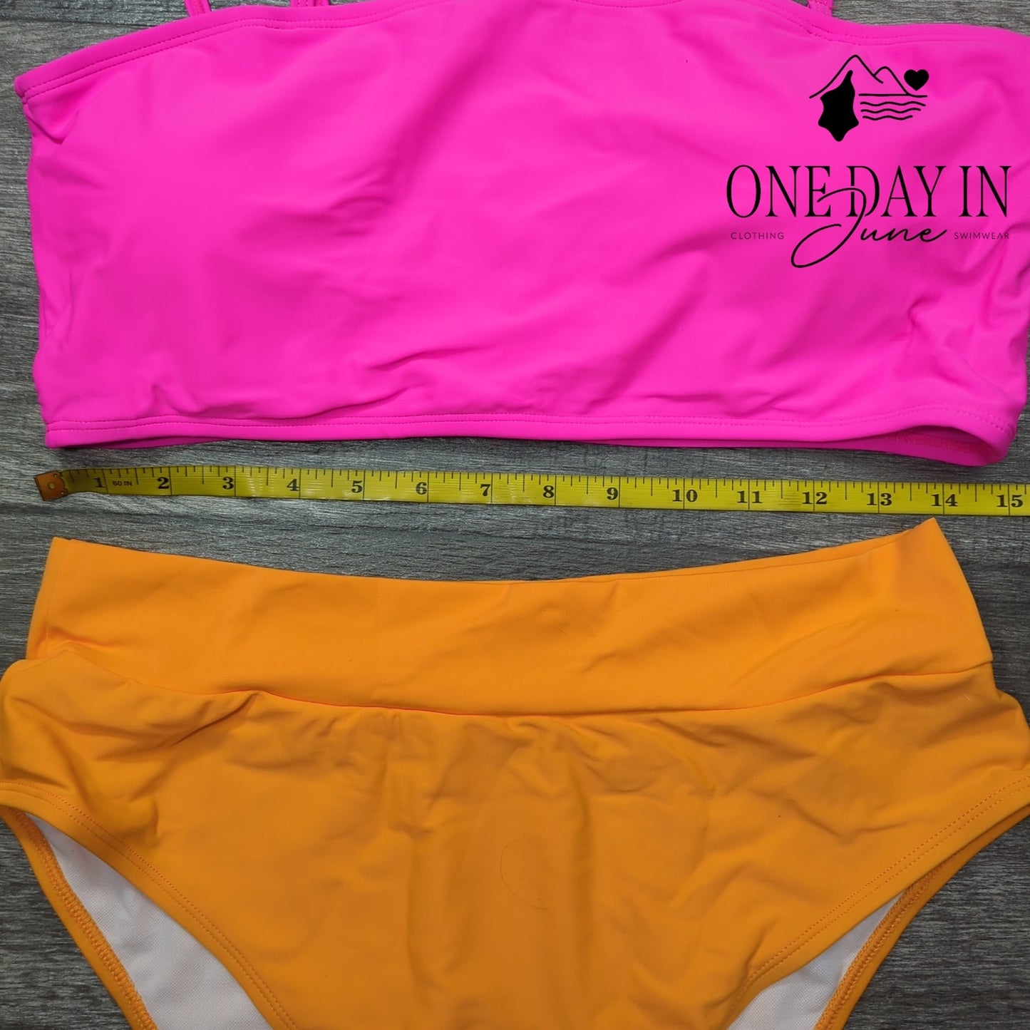 Adisputent High Waiist Bandeau Bikini Swimsuit Size XL