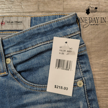 AG Adriano Goldschmied The Jodi Crop High Rise Slim Flare Crop Size 4 (27)