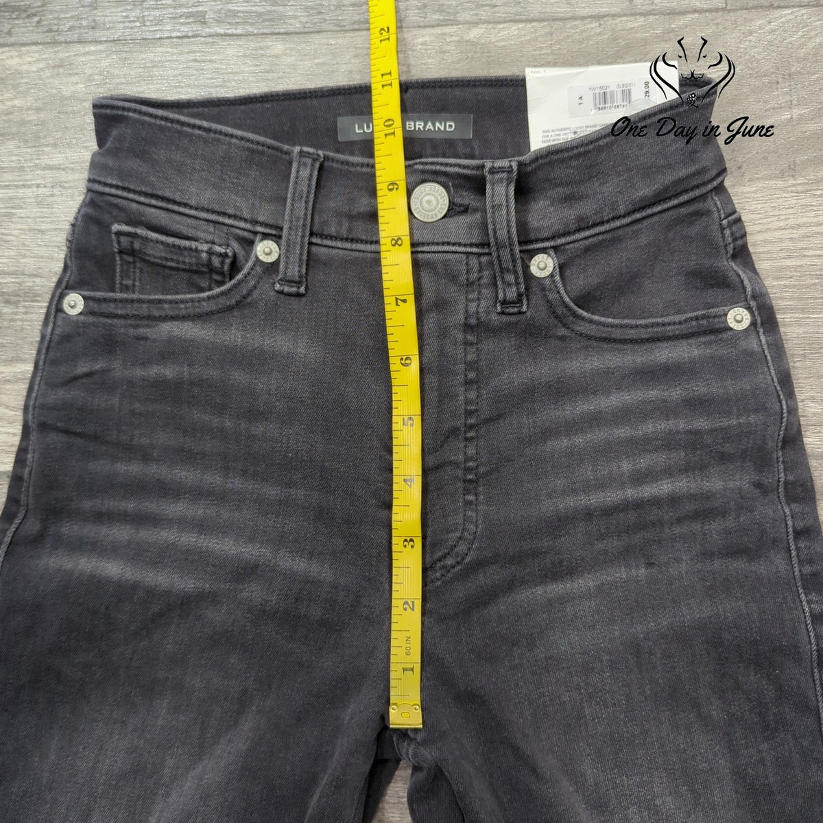 Lucky Brand Uni Fit High Rise Skinny Ankle Jeans Black NWT Juniors Size 1