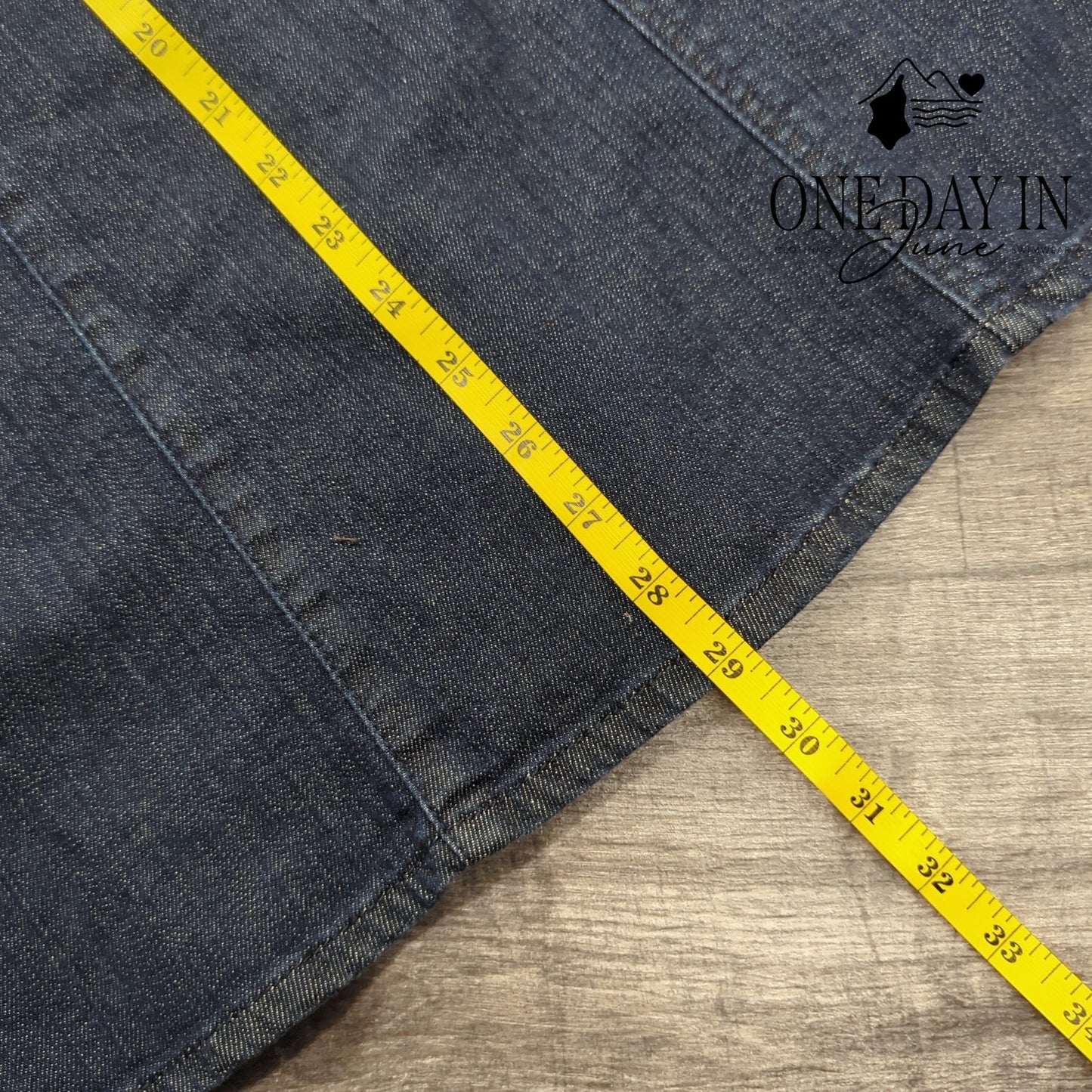 Christopher & Banks Midi Denim Skirt Size 14