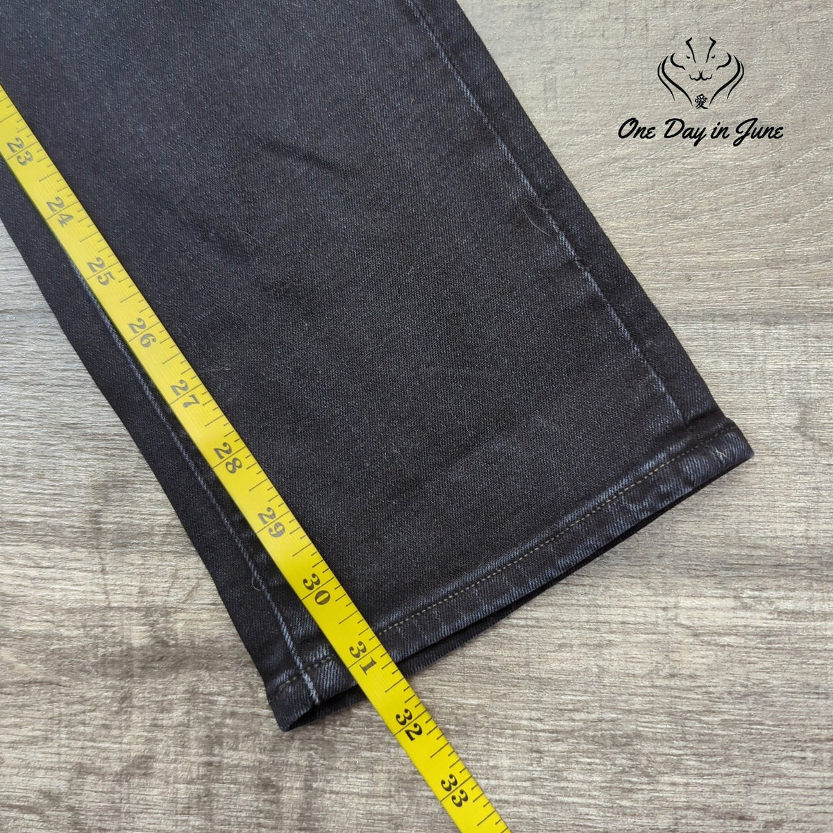 Levi's Made & Crafted Julie Straight Leg Jeans Black Size 25 (2)
