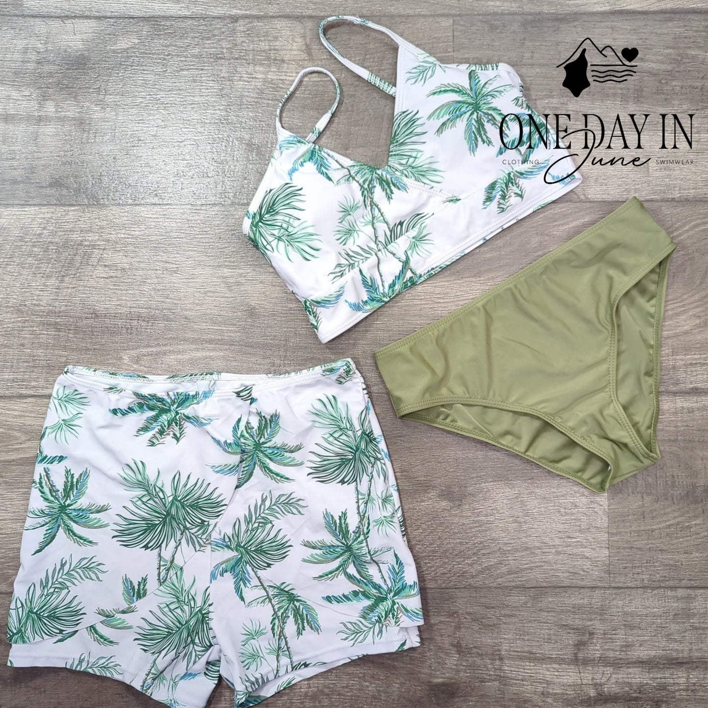 Aleumdr 3 Piece Bikini Swimsuit Size XL (160)