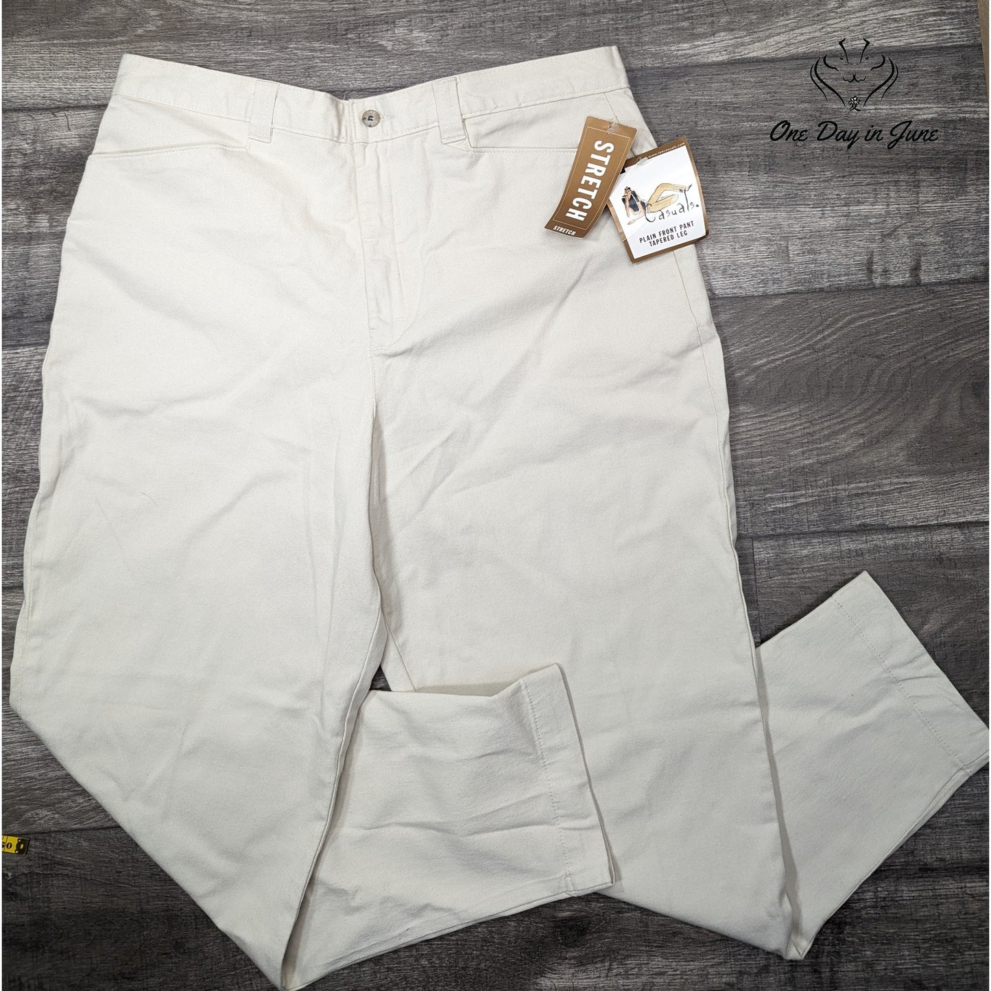 Lee Plain Front Tapered Leg Pants Size 16