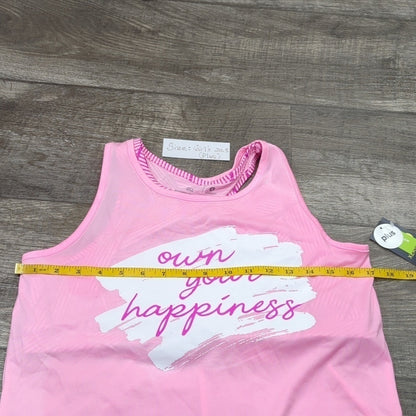 Xersion Girls Plus Double Up Active Tank Top Pink NWT Size 14.5-16.5 Plus