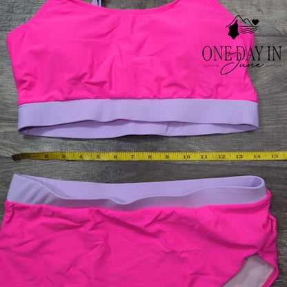 Adisputent Crop Bikini Swimsuit Size L