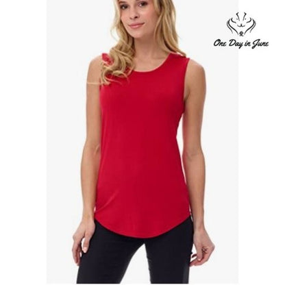 Rekucci Soft Jersey Knit Sleeveless Tank Top Size 5