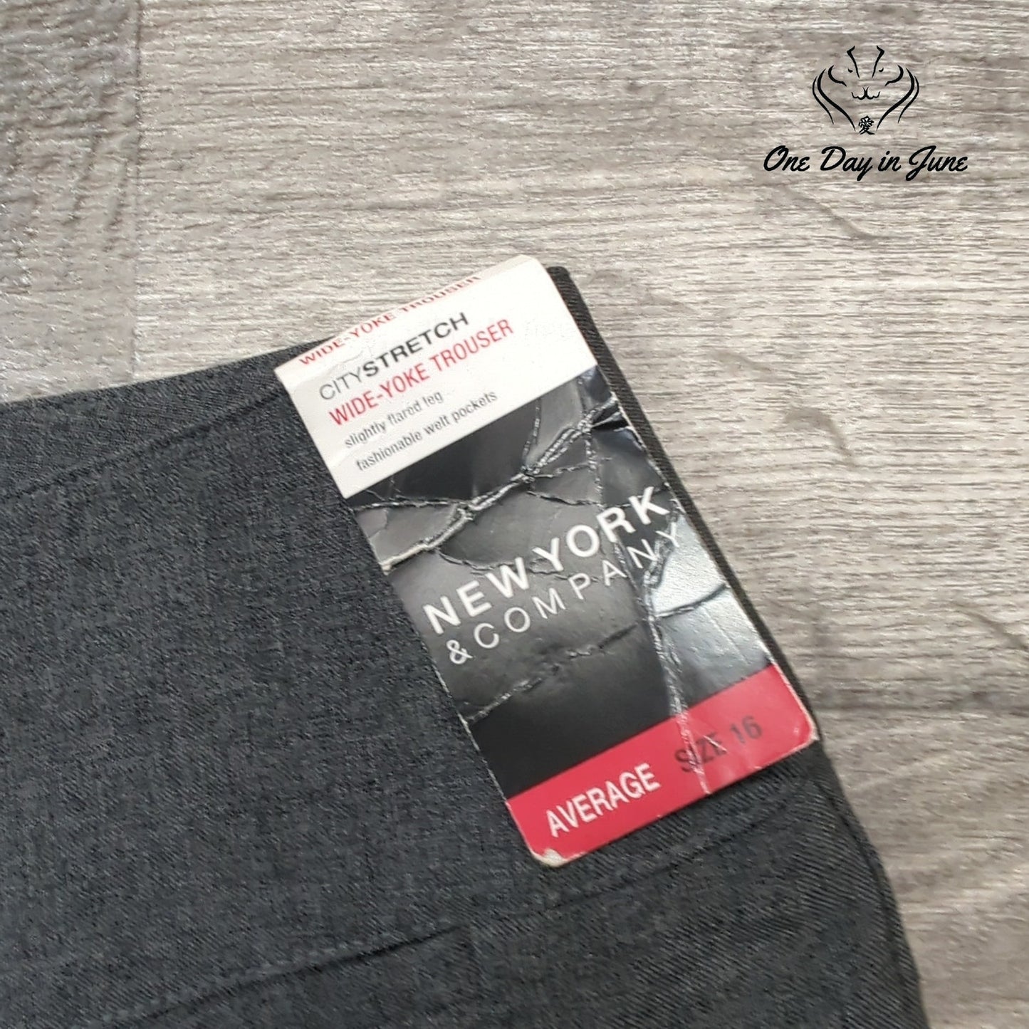 New York & Company Wide Yoke Trouser Pants Size 16