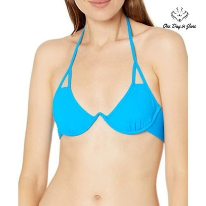 Seafolly Active Continuous Underwire Bikini Top Swimsuit Size 2