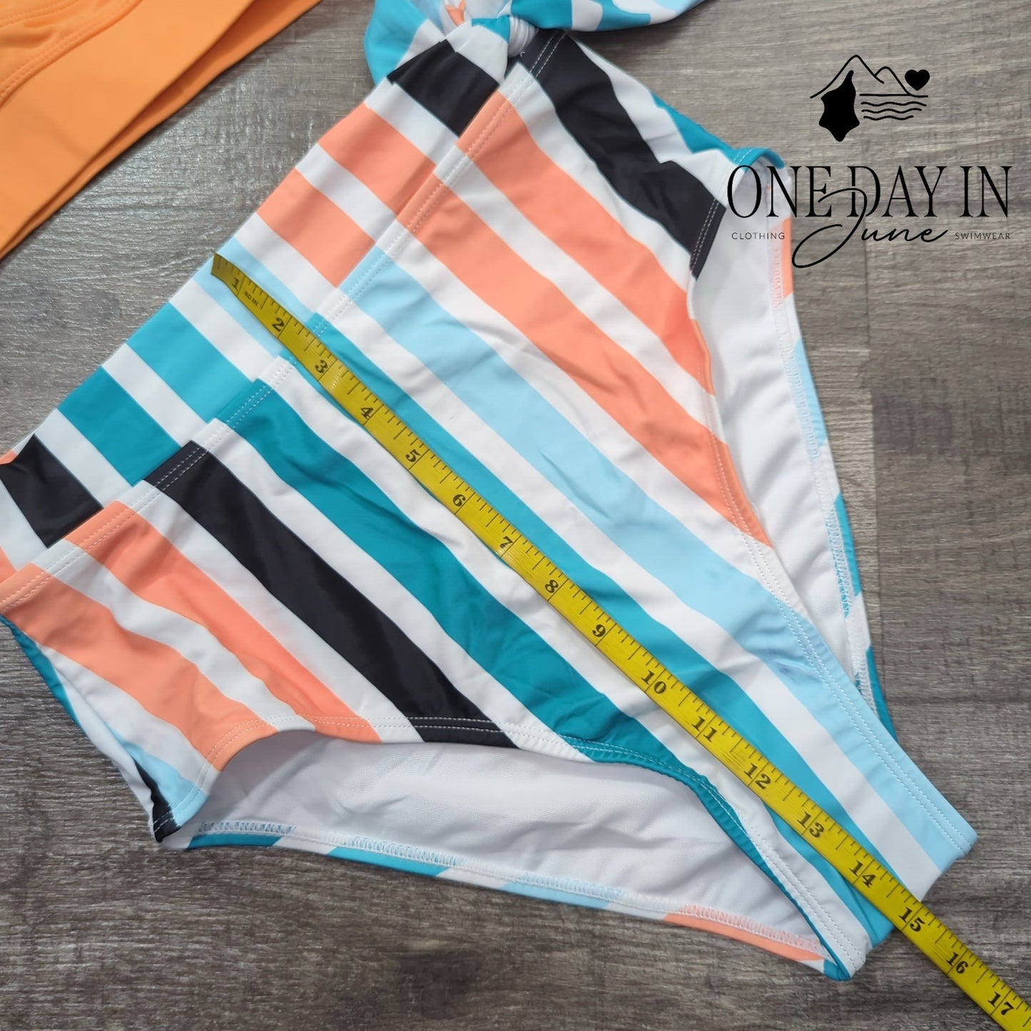 CharmLeaks Crop High Waist Bikini Swimsuit Size M