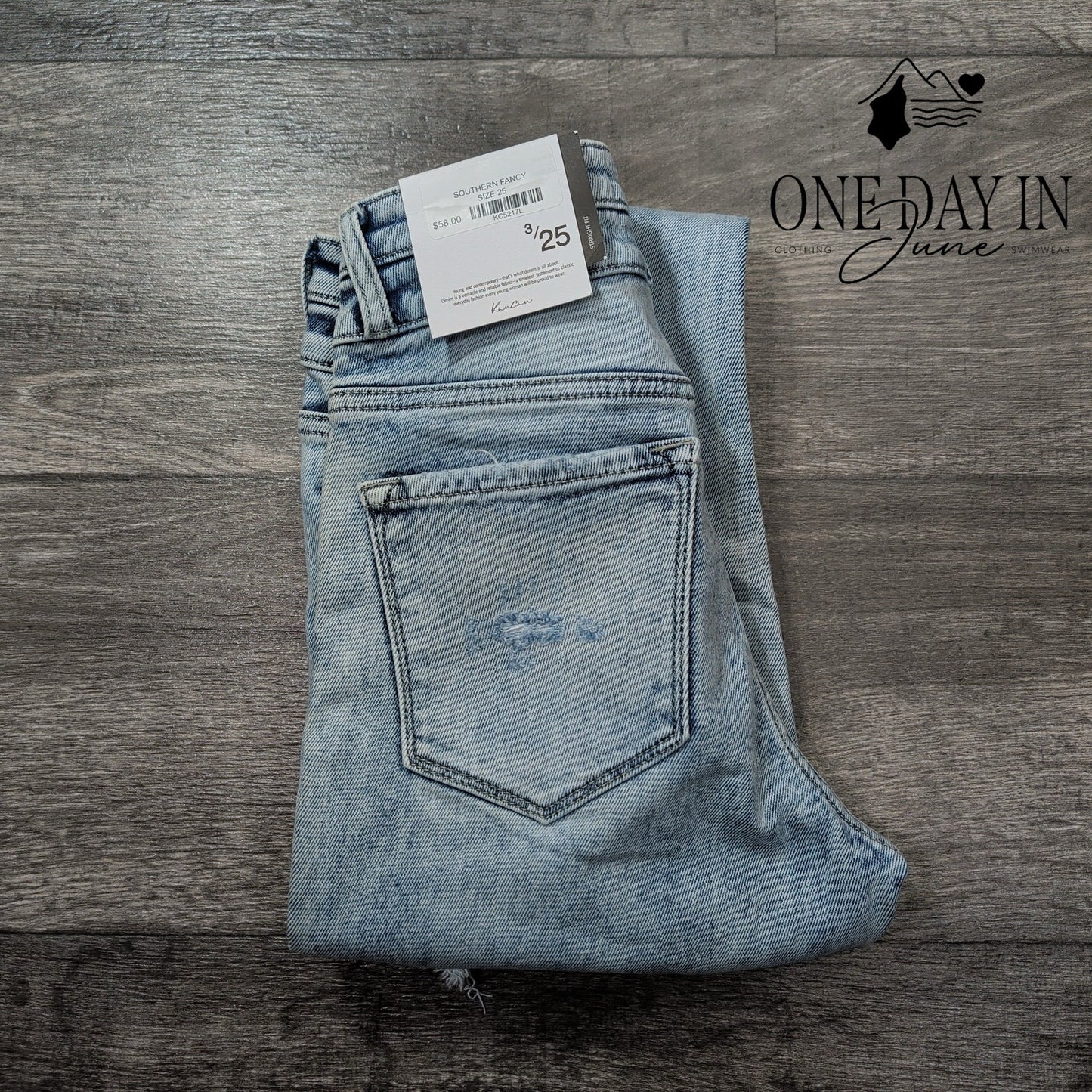 KanCan Juniors Southern Fancy Straight Fit Jeans Size 3