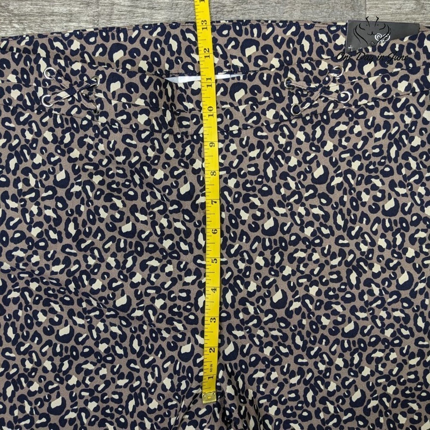 Rafaella Comfort Capri Leopard Print Pants Size 16