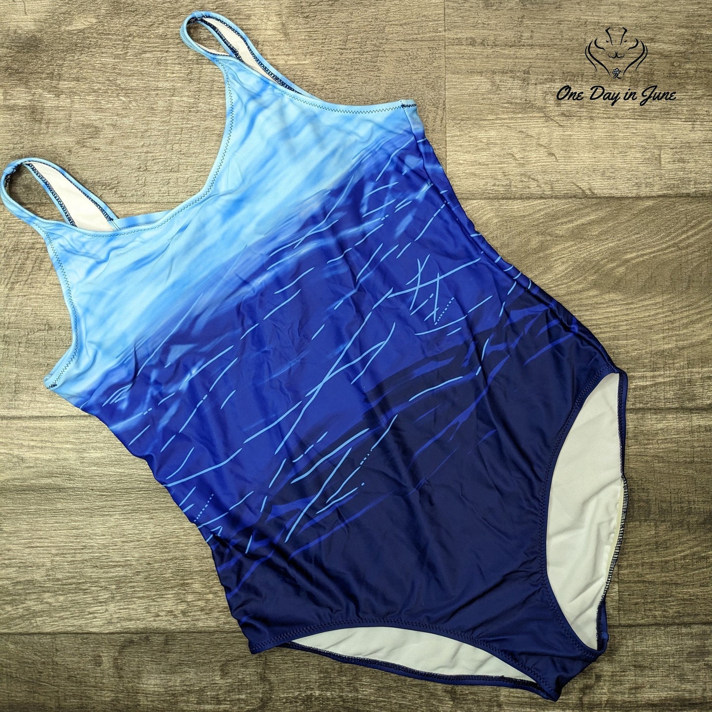Aleumdr Cross Back One Piece Swimsuit Size L