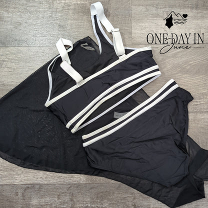 Charmo Crop 3 Piece Bikini Swimsuit Size 15-16Y