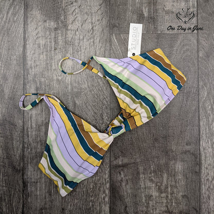 Anne Cole Knotted Triangle Bikini Top Swimwear Size S