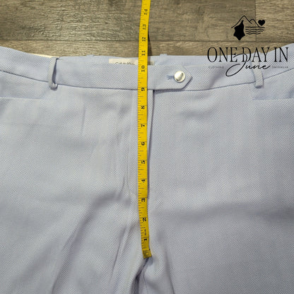 Calvin Klein Petite Modern Fit Herringbone Tapered Dress Pants Blue NWT Size 14P