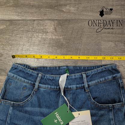 Halara Flex Denim Skinny Jeans Blue Stretch NWT Size S