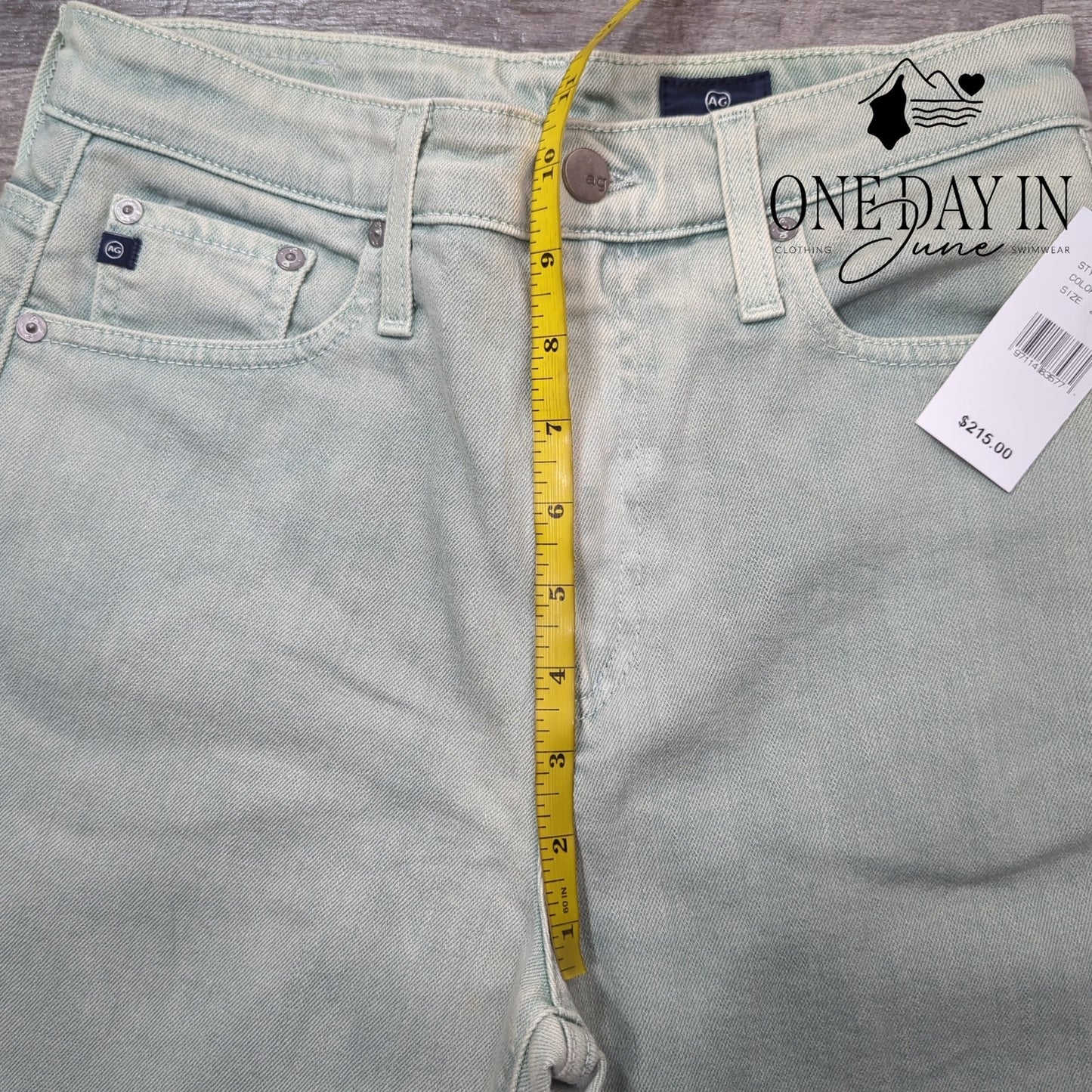 AG Adriano Goldschmied High Rise Wide Leg Crop Jeans Size 27 (4)
