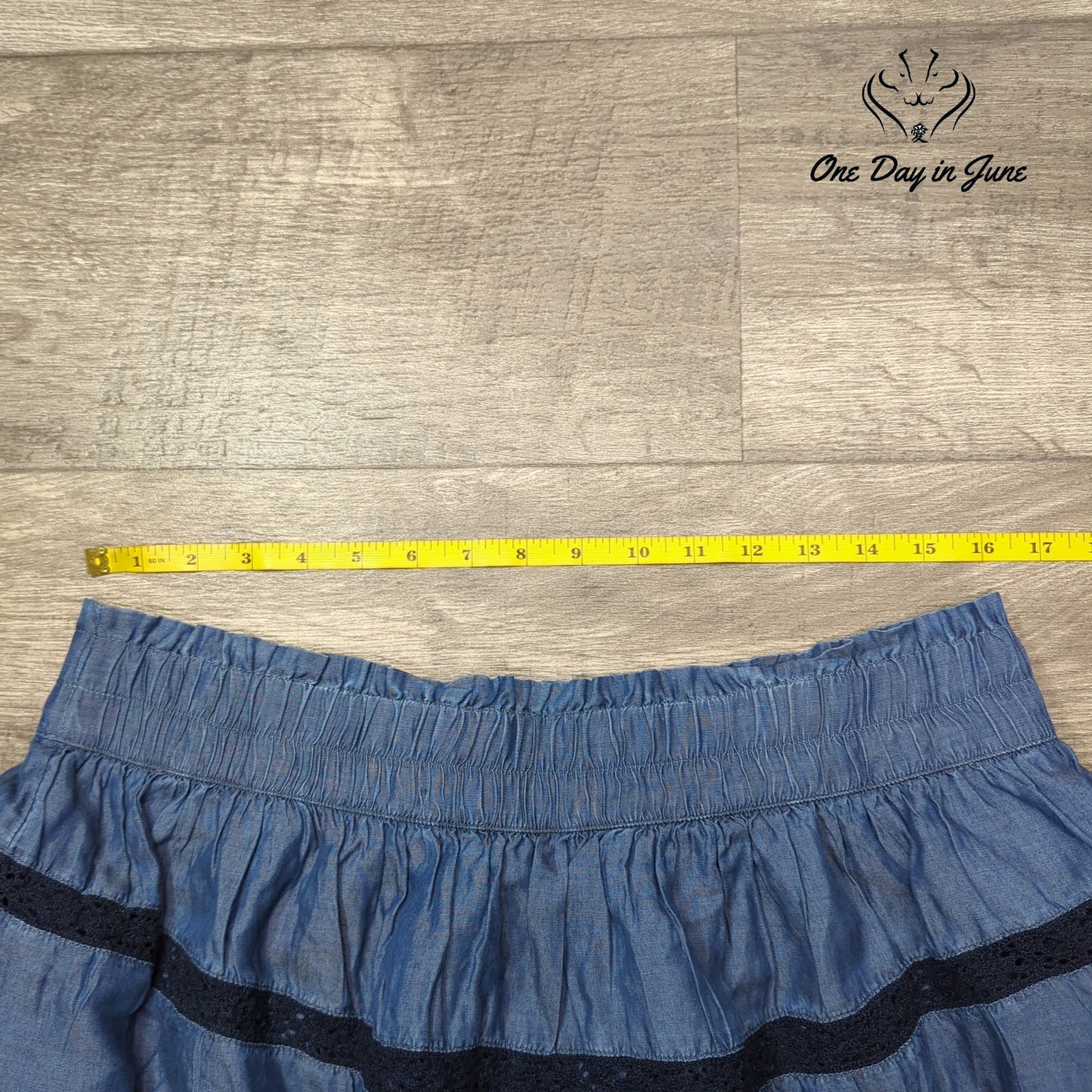 crown & ivy Pull On Tiered Skirt Size XL