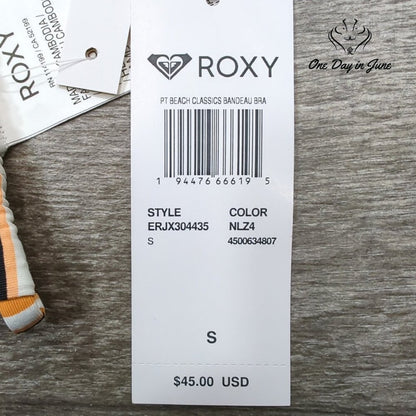 Roxy PT Beach Classics Bandeau Bikini Top Size S