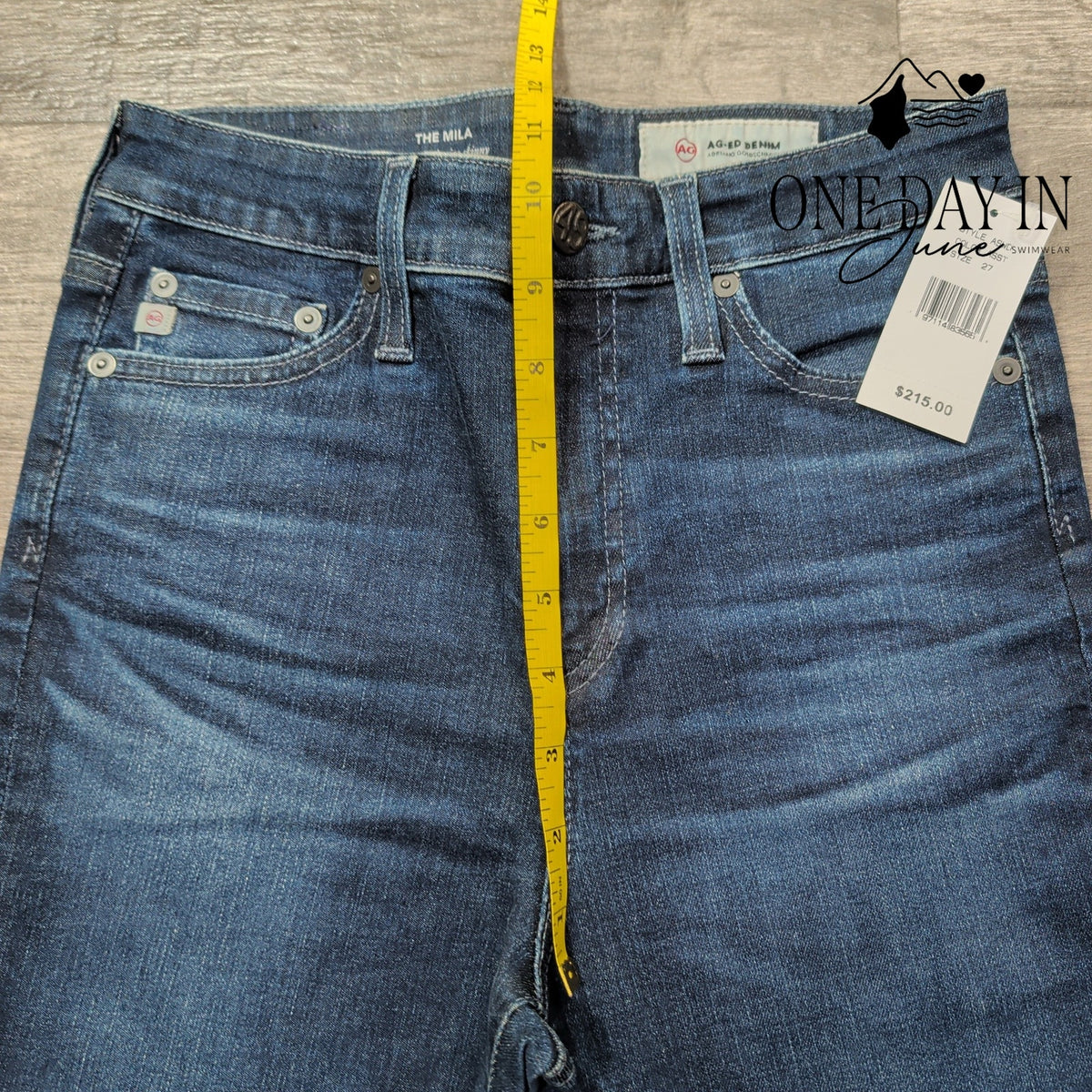 AG Adriano Goldschmied The Mila Super High Rise Skinny Jeans Blue NWT Size 4