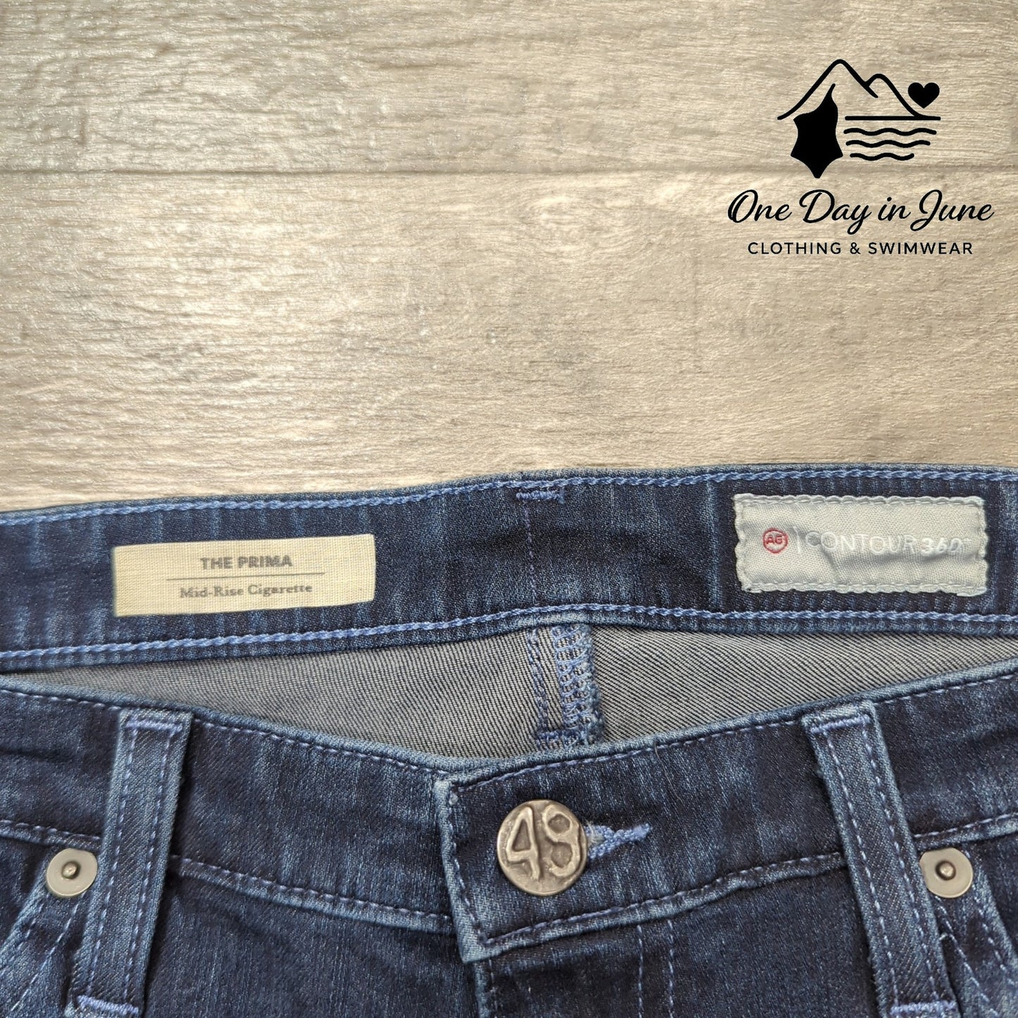 AG Adriano Goldschmied The Prima Mid Rise Cigarette Jeans Size 31 (12)