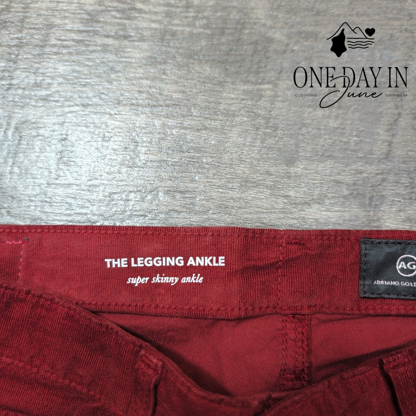 AG Adriano Goldschmied The Legging Ankle Skinny Micr Corduroy Jeans Size 4 (27)