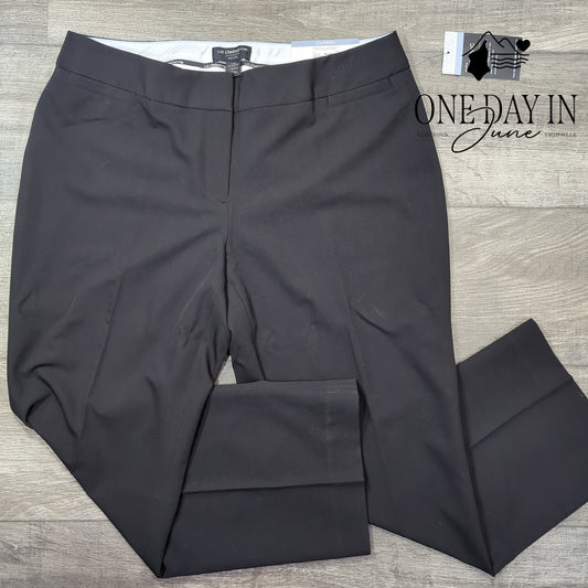 Liz Claiborne Petite Audra Classic Straight Leg Pants Size 14P