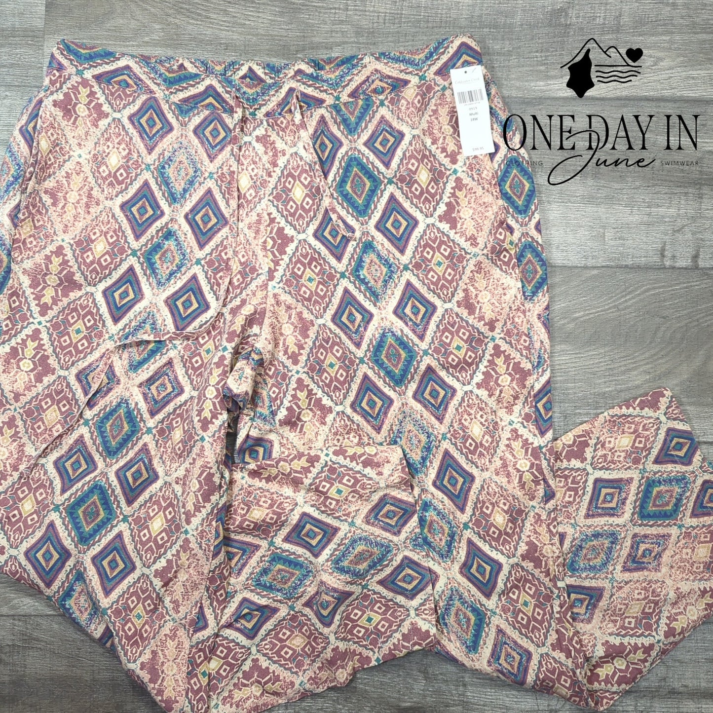 Coldwater Creek Plus Size Linen Drawstring Pants Size 18W