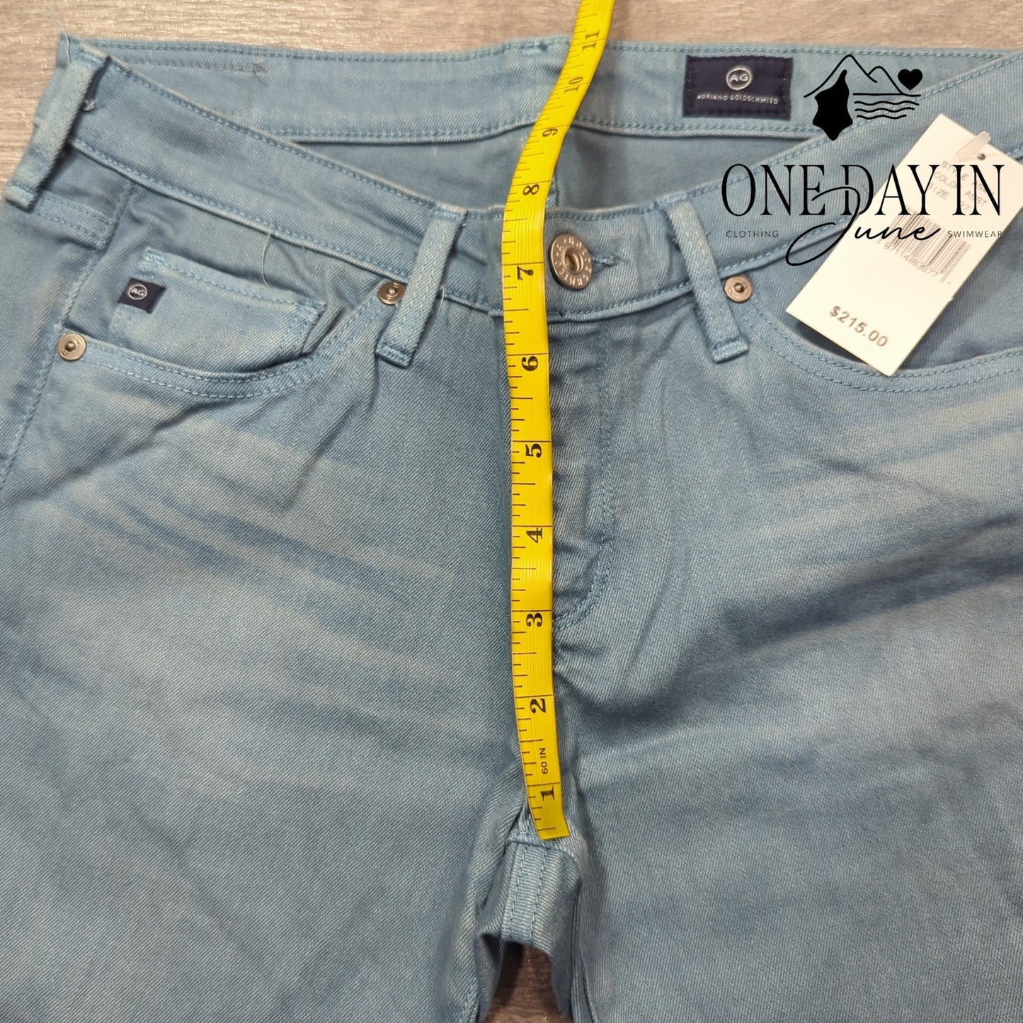 AG Adriano Goldschmied Mid Rise Skinny Jeans Size 27 (4)