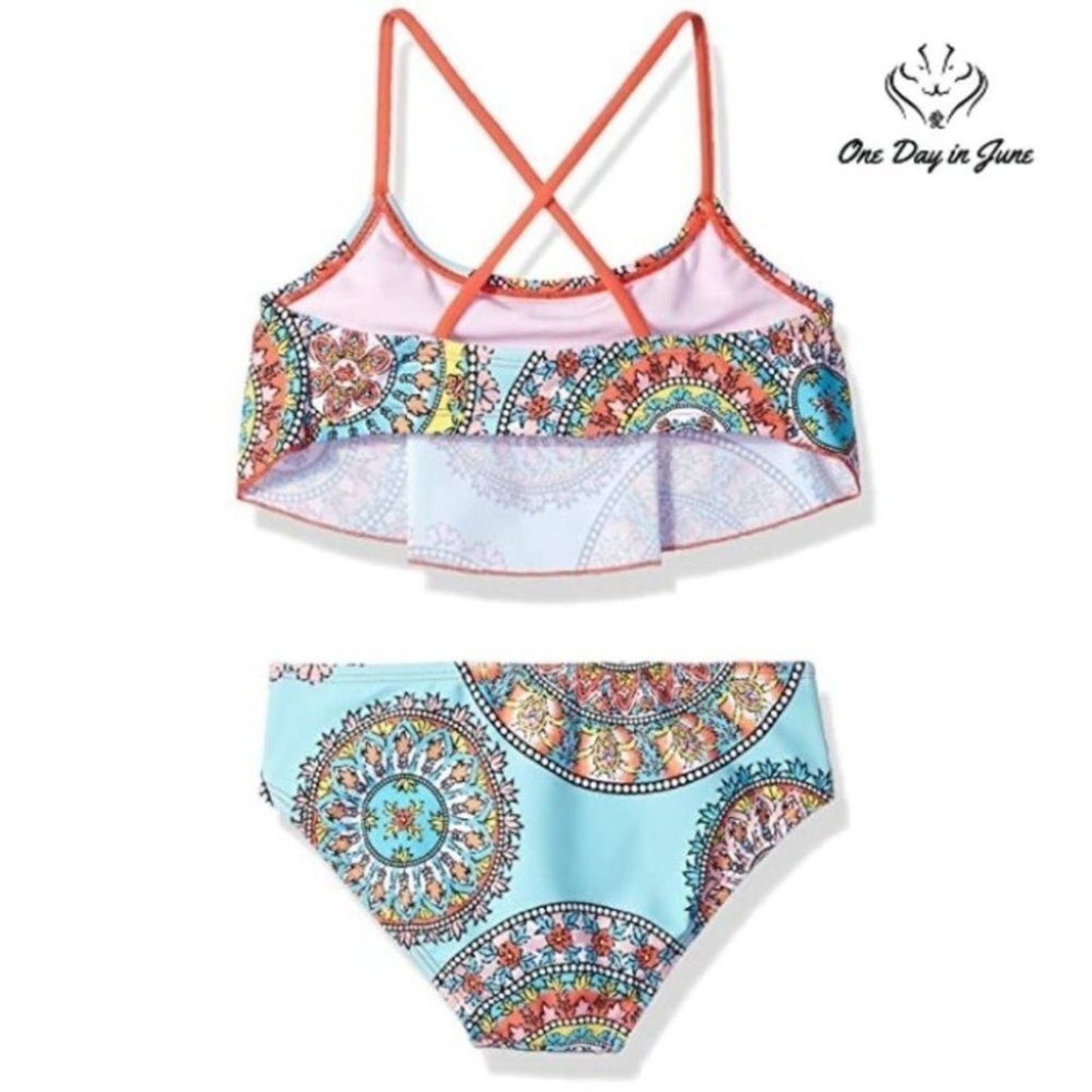 Kanu Surf Alania Flounce Bikini Swimsuit Size 14