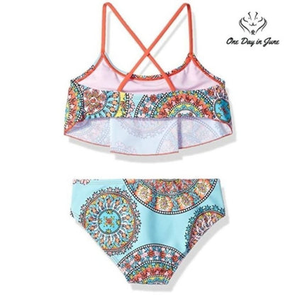 Kanu Surf Alania Flounce Bikini Swimsuit Size 14