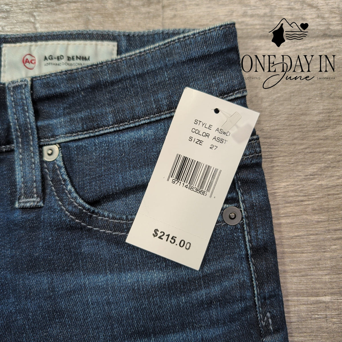 AG Adriano Goldschmied The Mila Super High Rise Skinny Jeans Blue NWT Size 4
