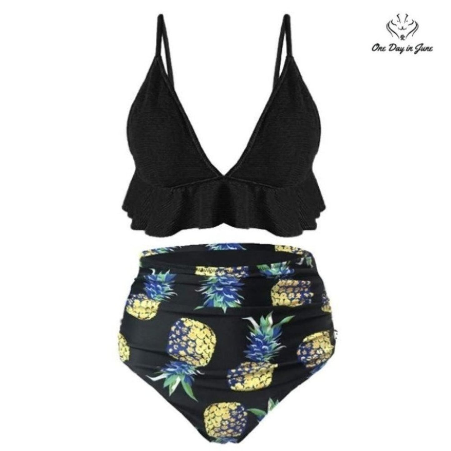 SS Queen Ruffle High Waist Bikini Swimsuit Size S